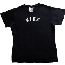 Nike Original Shirt Schwarz Kurzarm Gr. M/ 38 100% BW, Logo, RN# 56323