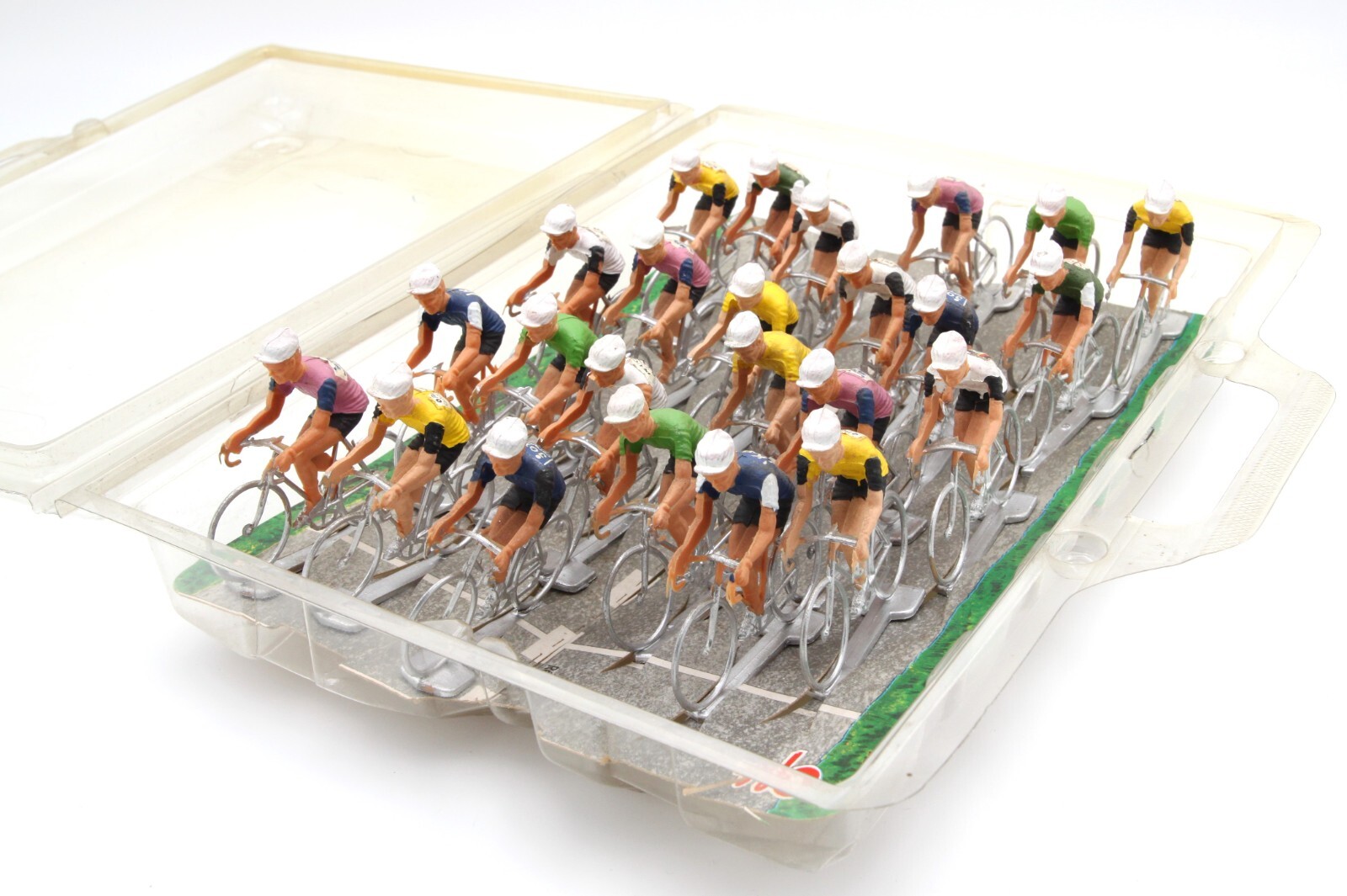 Cycliste Cofalu miniature pour diorama vintage et collection de vélo ancien