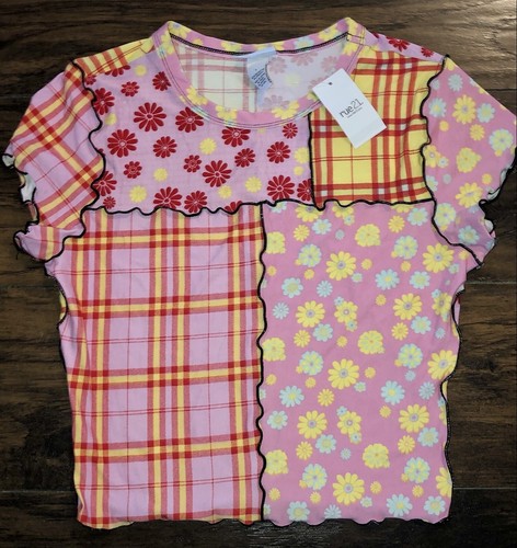 T-shirt Junior Cuties - Taille L, Violet, 100% Coton, Manches Courtes, Neuf Avec étiquette (NWT)