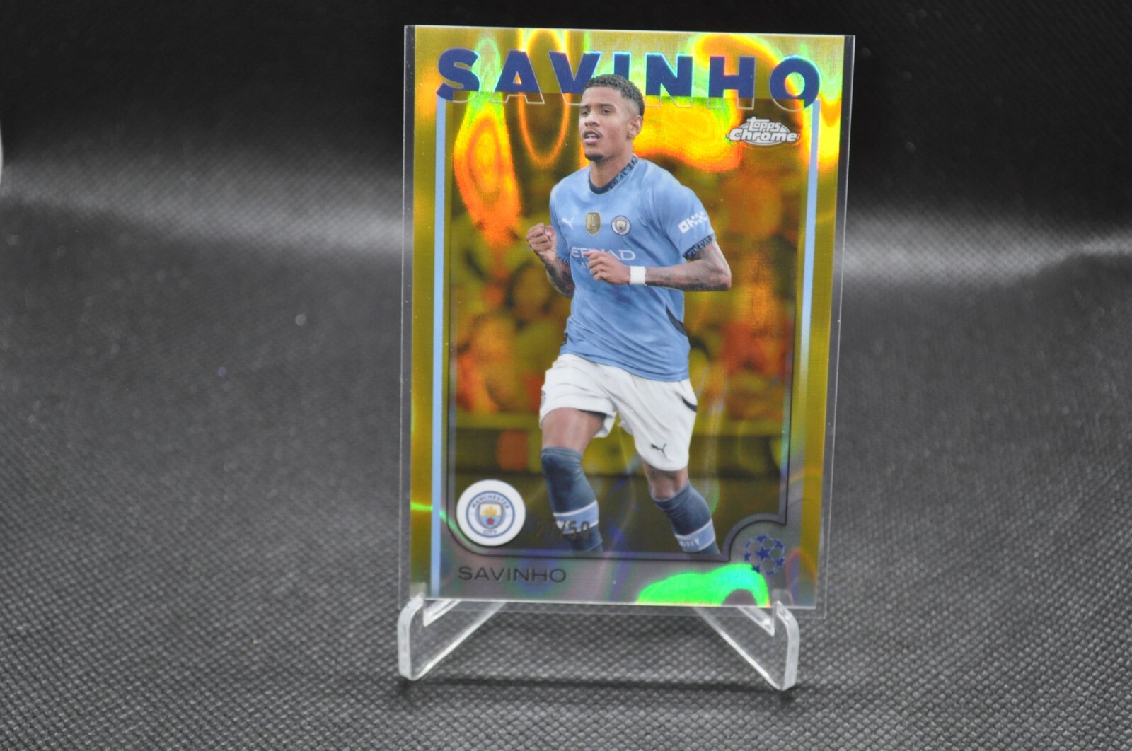 Savinho 2024-25 Topps Chrome UCC #56 Gold Lava Refractor /50
