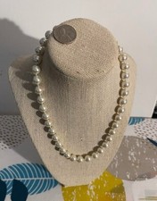 White 8mm faux pearl necklace Wedding Bridal Quince Party Bridesmaid