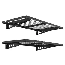 STOREADY 2-Pack Heavy-Duty Steel Garage Wall Shelving Rack, 440 lbs Capacity