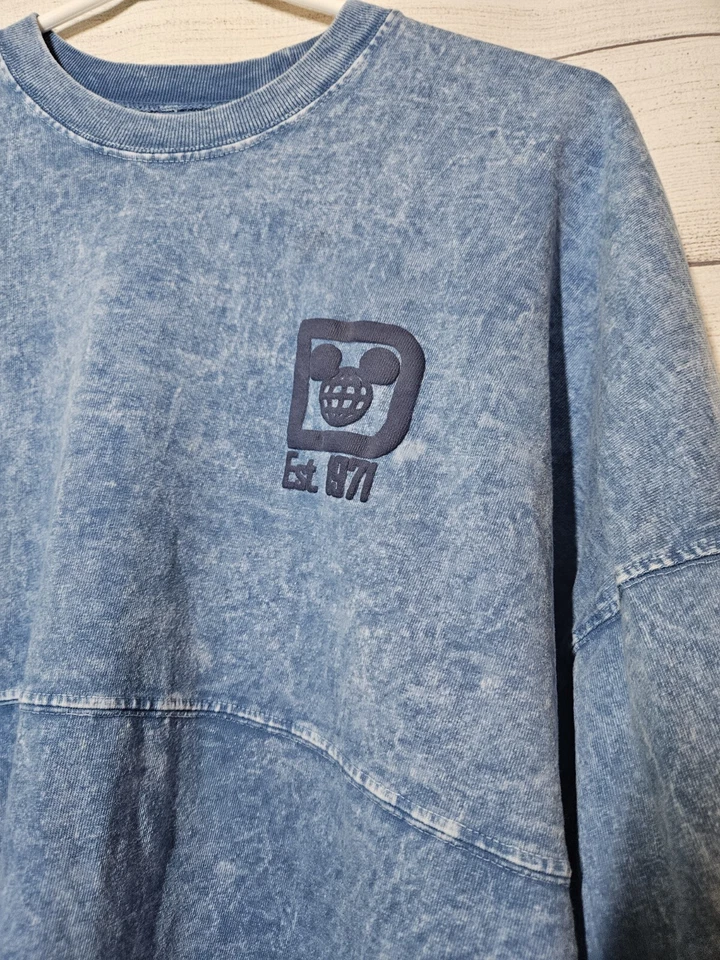 Camisa Jersey Disney Spirit Manga Larga - Jean Lavado Ácido - PEQUEÑA - Walt Disney World Foto 2 de 4