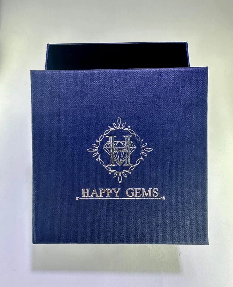 Pendientes Huggie de Plata 925 Amatista Topacio Blanco Hechos a Mano Chapados en Oro Rodio Foto 3 de 3