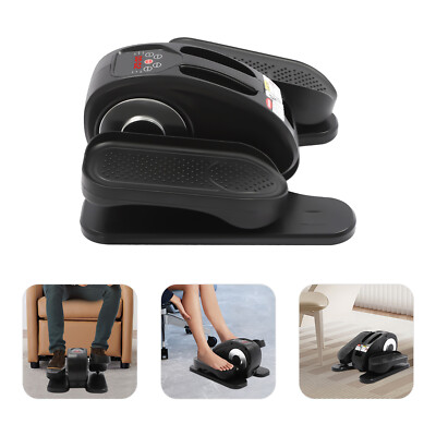Mini Under Desk Elliptical Machine Elliptical Trainer Black Sliver