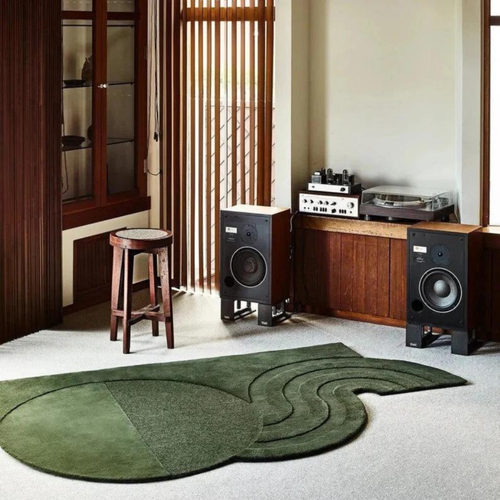 Women Art Premium Luxury Handmade Tufted Solid Color New Zealand Wool Rug