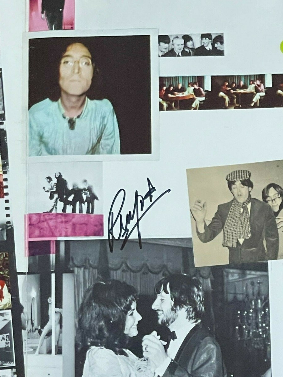 Beatles signed Poster The White Album ALL 4 RIngo, Lennon
