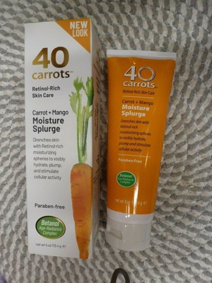 40 carrots retinol rich skin care moisture splurge