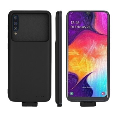 Für Samsung Galaxy A50 Externer Akku Ladegerät Fall Power Bank Ladeabdeckung