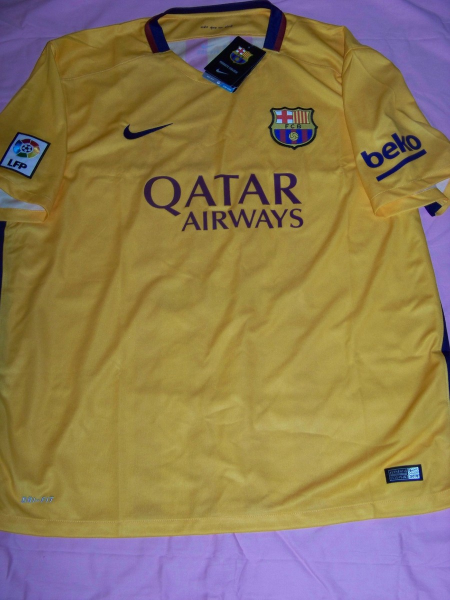 Nike DriFit Men's FCB FC Barcelona Soccer Jersey NWT 2XL | eBay