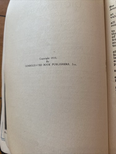 Rare Unique 1930 Websters: New Modern English Dictionary Vintage Antique Book - Picture 10 of 12