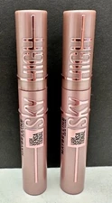 x2 Maybelline New York Lash Sensational Sky High Black Mascara 50W405