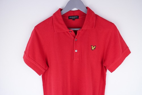 Lyle & Scott Men Polo Shirt Short Sleeves Casual Red Cotton size M - Picture 2 of 5