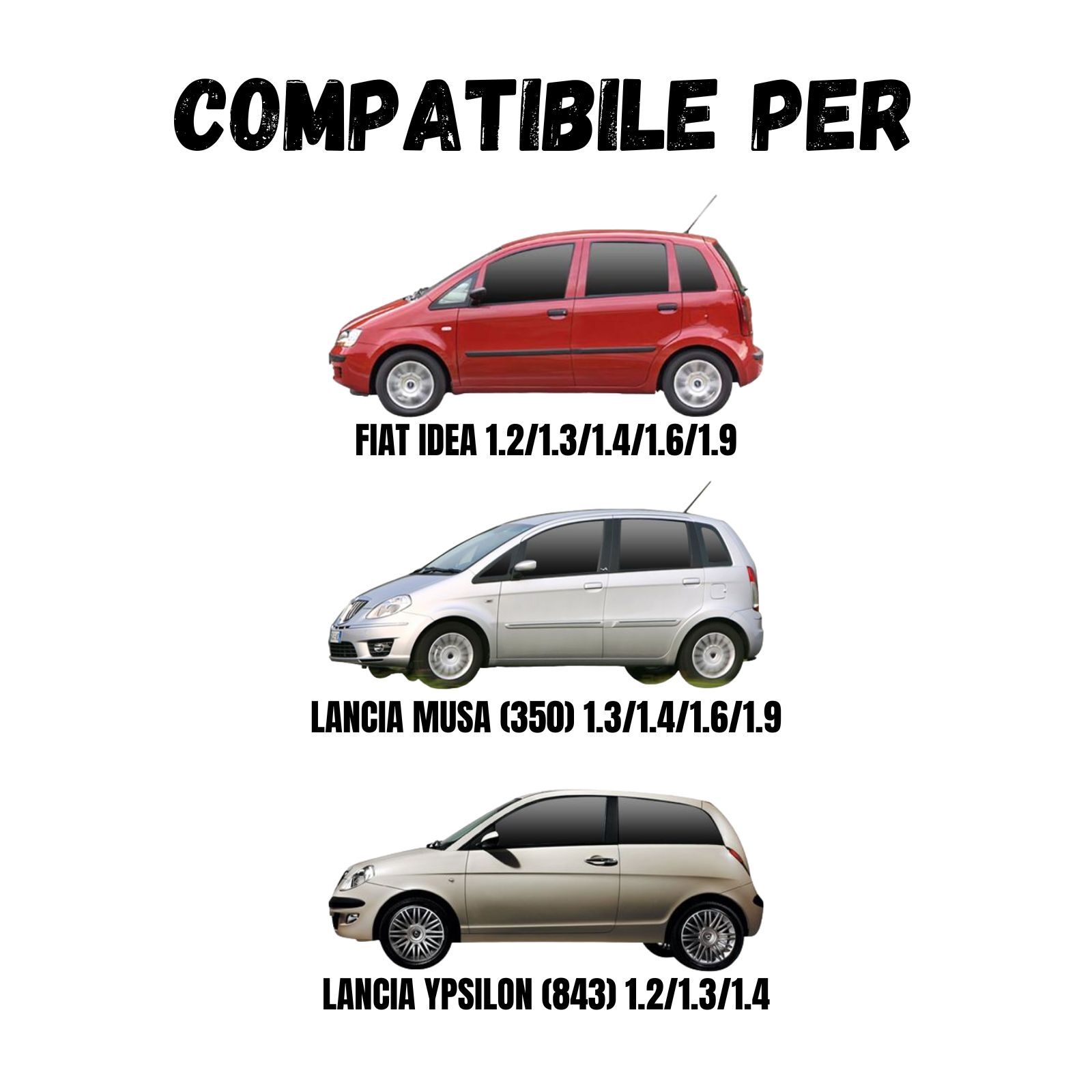 Ammortizzatori Anteriori SPEED Lancia Musa Ypsilon Fiat Idea <2003 con Tamponi - Miniatura 4