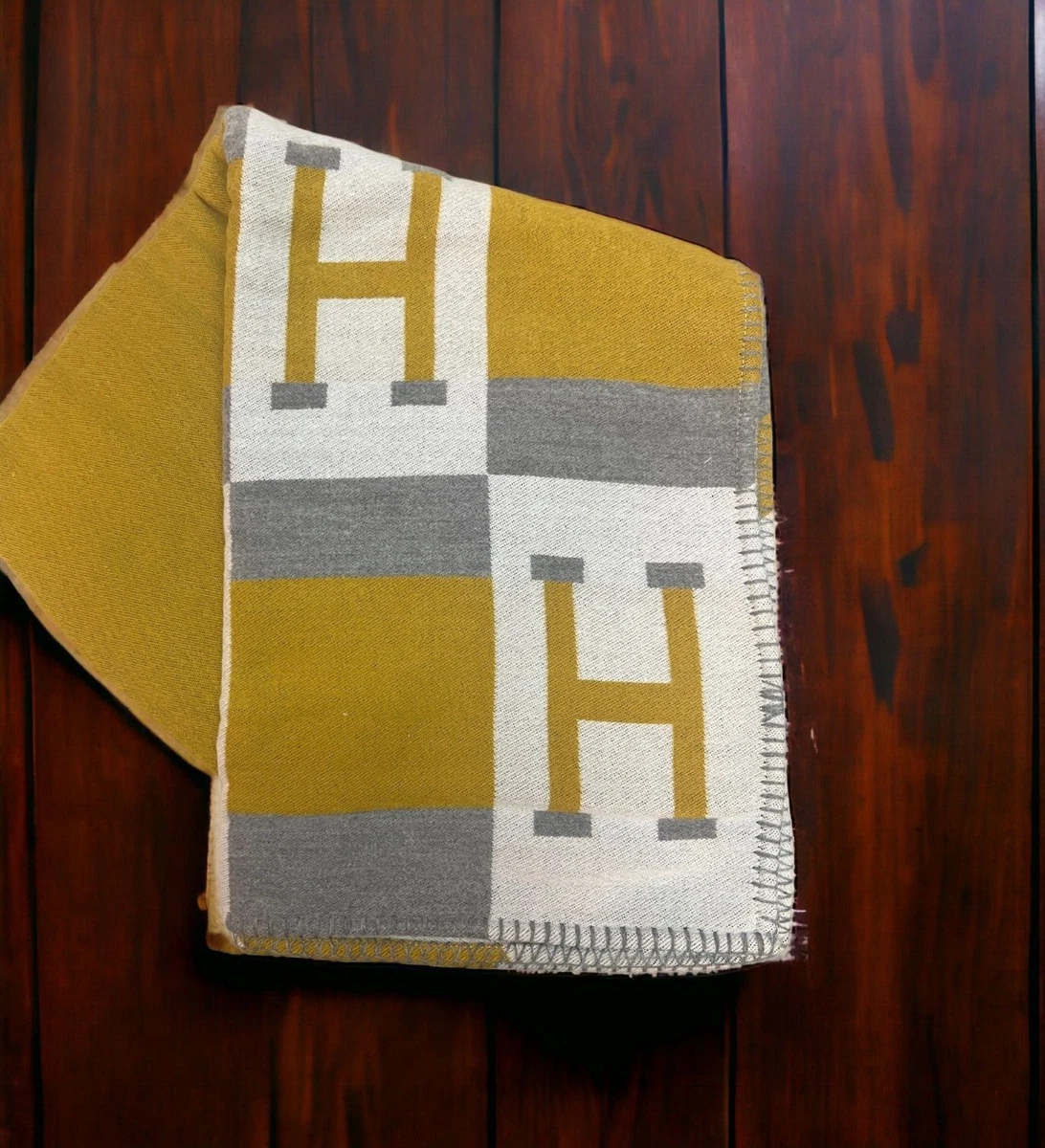 H monogram 2025 blanket