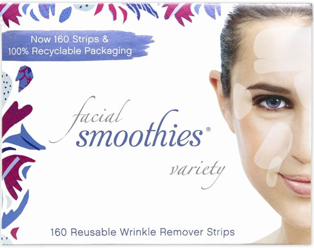 Facial Smoothies VARIETY Wrinkle Remover Strips 160 anti Wrinkle Patches in 6 S