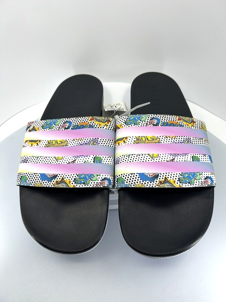 Adidas Adilette Men Size 13 Comfort GW5039 Comics Slip-On 