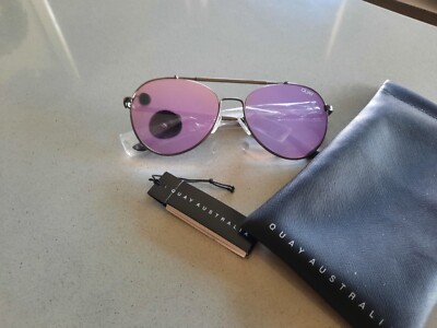 QUAY AUSTRALIA LICKETY SPLIT 55 mm AVIATOR SUNGLASSES ~ NWT  display picture 3