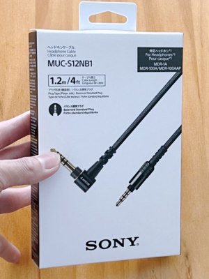 Original SONY MUC-S12NB1 4.4mm Balanced Audio Cable for MDR-1A