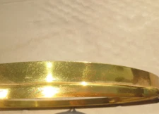 Leedy 8-Lug 14" Snare Drum Resonant Double Flange Hoop Brass