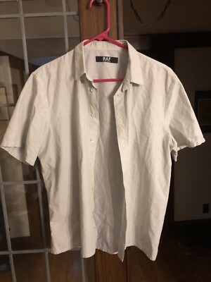 RAF By RAF Simons Button Down Short Sleeve Shirt Small