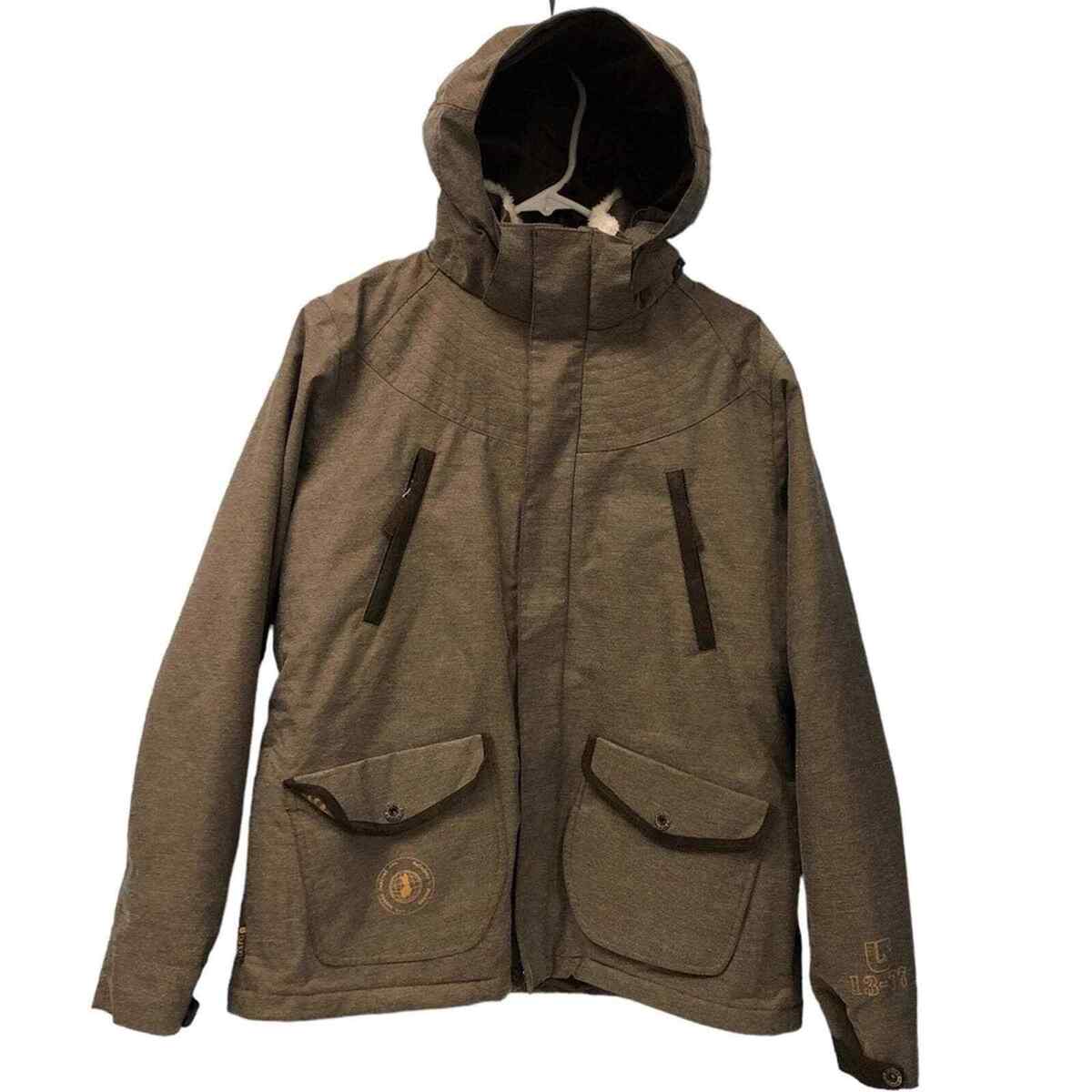 Burton 13-77 snowboarding hooded jacket density size L ski Burton 13-77 snowboarding hooded jacket density size L ski