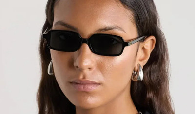 MIU MIU MU 11ZS 16K5S0 Black Grey Women's 51 mm Sunglasses Authentic
