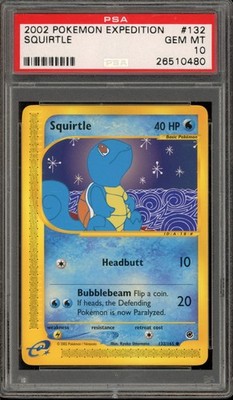 Pokemon Squirtle Expedition #132 PSA 10 Gem Mint | eBay
