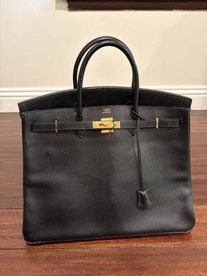 Hermes Birkin 40 Epsom Leather Black