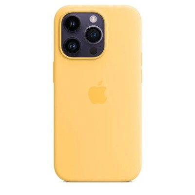 Original Apple iPhone 14 Plus Silicone Case - Sunglow (MPTD3ZM/A) Open Box