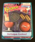 Vtg Tyco Kitchen Littles Barbecue Cookout Hot Dogs Chips Barbie Size Playset NEW
