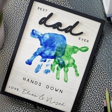 Mother's Day Handprint Photo Frame, the Perfect Gift for Mother and Father