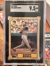 1987 Topps Barry Bonds ROOKIE CARD #320 MINT 9.5!