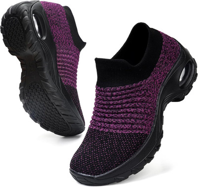 HKR Womens Trainers with Arch Support Non Slip Work Shoes UK