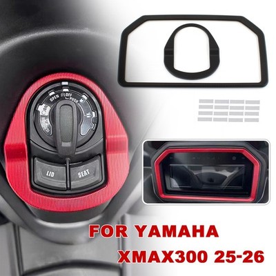 Für Yamaha XMAX 300 2023-2024 CNC Electric Switch Lock Cover Cap Protectors Kit