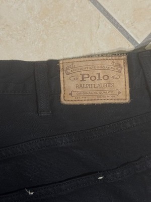 Vtg Polo Ralph Lauren Denim Trucker Jacket ''M''TOUGH AUTH.DUNGAREES! W/LOGOS&PATCH