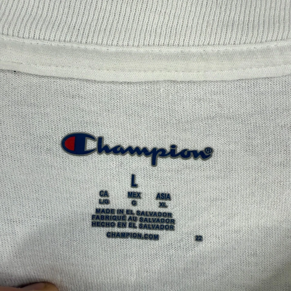 South Carolina Gamecocks Shirt MENS Large White Champion Athletic Cotton Tee - Image 3 of 4