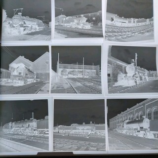 10 Original Large Negatives Railways Steam Engines Loco 1950s JobLot Bundle 118