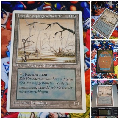 MTG Drudge Skeletons   Nm Misprints Edition Magic the Gathering 1994 OG Rare