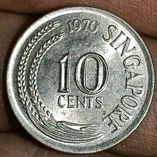 Singapore 10 Cents 1970