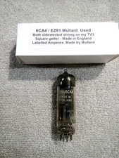Amperex (by Mullard) 6CA4 / EZ81  Rectifier Tube. Made in England. Tested good