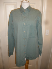 Men's Long Sleeve Button-up Shirt Gant 151/2-33 green Sandstone Poplin O77 