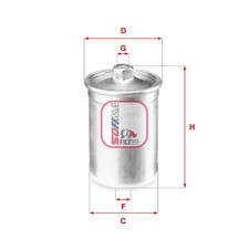 Kraftstofffilter für Alfa Romeo 164 75 162 GTV 916 Spider | 104714