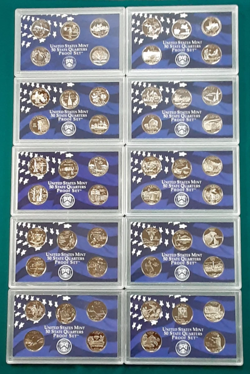 美国铸币厂1999 年50 年州套装美国25 美分州(1999 - 2008) | eBay
