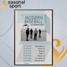 NEW Modern Baseball US Reunion Live 2026 Poster Home Decor, Wall Art, Fan Gift