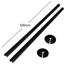 2PCS Pipe Covers and Collars 15mm x 500mm for Copper and Plastic Pipes