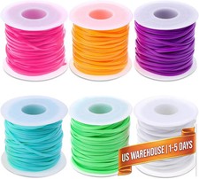 Lanyard String Kit, 6Pack Plastic Lacing Cord Gimp String Lanyard Weaving