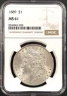 1889 Morgan Dollar certified MS 61 by NGC!