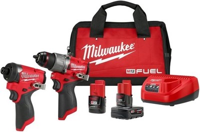Milwaukee Electric M12 Fuel 2 Tool Combo Kit