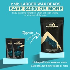 2.5lb Wax Beads Kit, Cream Hard Wax Beans For Hair Removal  dark green  